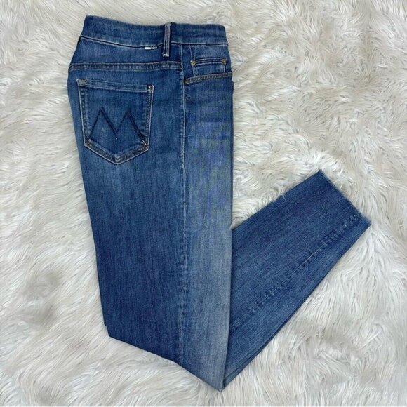 Mother‎ Women's High Waisted Looker Ankle Fray Not Rough Enough Jeans W28/L27 - Picture 2 of 11